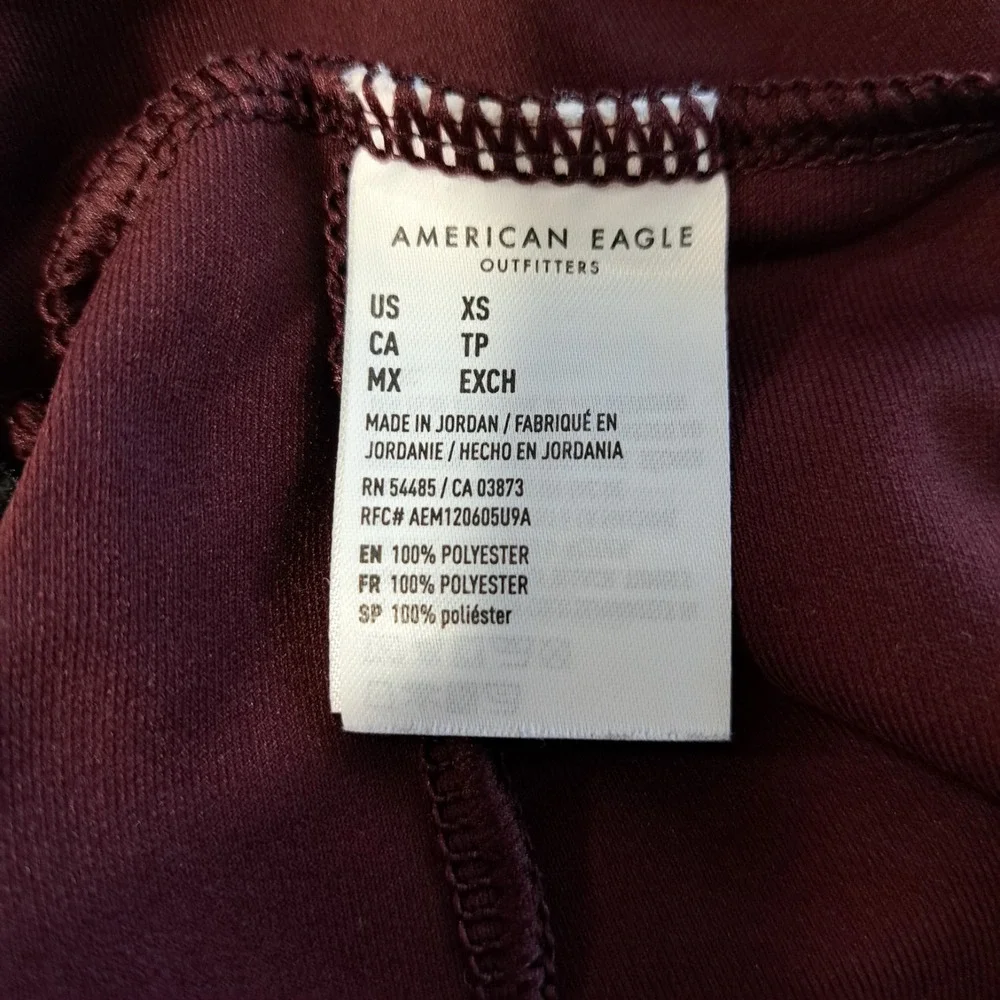 American Eagle Jogger Men's XS‎ Burgundy Activewear Pants Athletic Pants Running